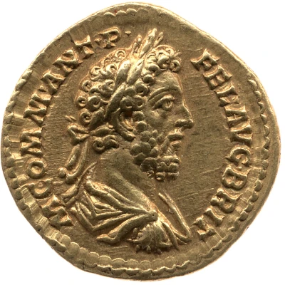 Aureus - Commodus NOBILIT AVG P M TR P XII IMP VIII COS V P P; Nobilitas front