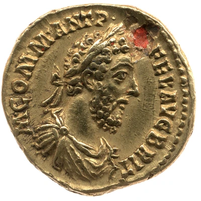 Aureus - Commodus P M TR P XI IMP VII COS V P P; Sol front