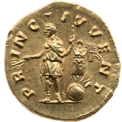 Aureus - Commodus PRINC IVVENT back