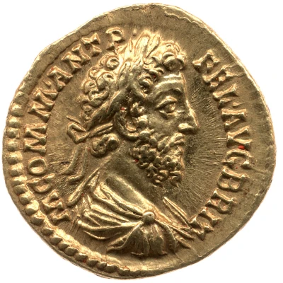 Aureus - Commodus ROMAE AETERNAE C V P P; Roma and Victory front