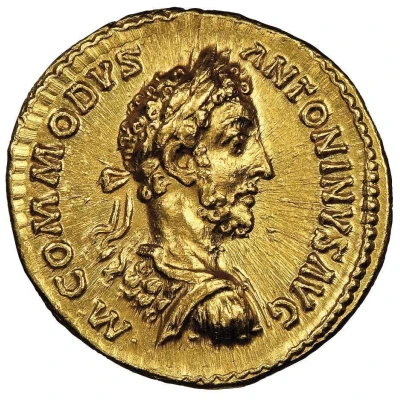 Aureus - Commodus SECVRITAS PVBLICA TR P VI IMP IIII COS III P P; Securitas front