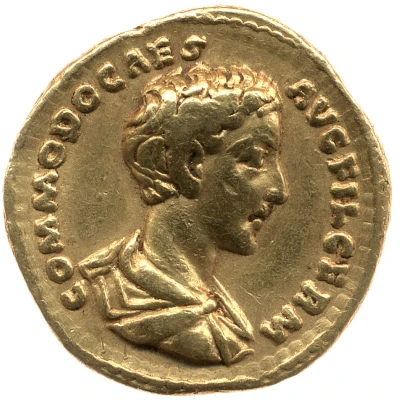 Aureus - Commodus SPES PVBLICA; Spes front