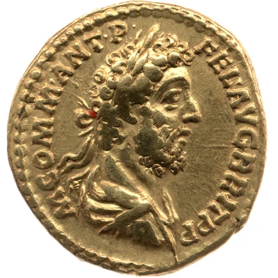 Aureus - Commodus TEMP FELIC P M TR P XV IMP VIII COS VI front