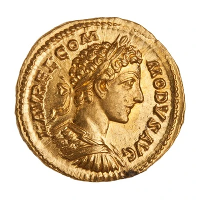 Aureus - Commodus TR P III IMP II COS P P; Castor front