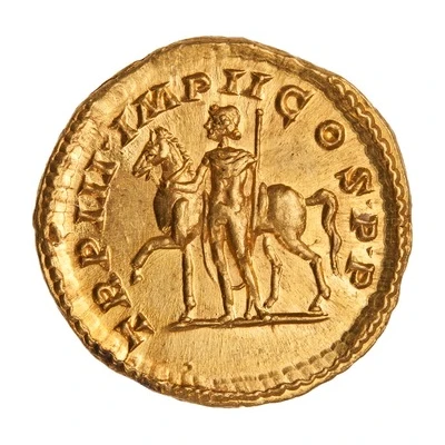 Aureus - Commodus TR P III IMP II COS P P; Castor back