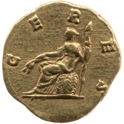 Aureus - Crispina CERES; Ceres back