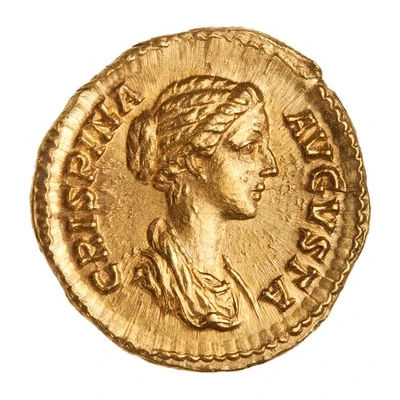 Aureus - Crispina PVDICITIA; Pudicitia front