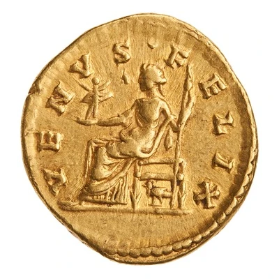 Aureus - Crispina VENVS FELIX; Venus back