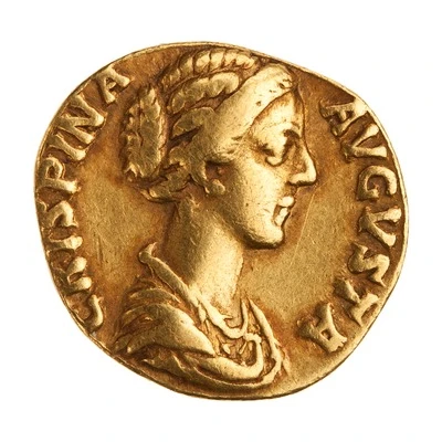 Aureus - Crispina VENVS VICTRIX; Venus front