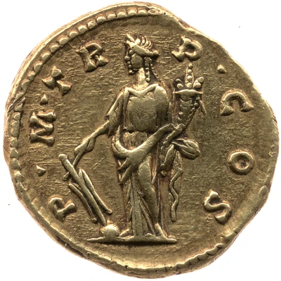 Aureus - Didius Julianus P M TR P COS; Fortuna back