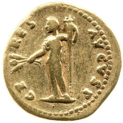 Aureus - Domitian CERES AVGVST; Ceres back