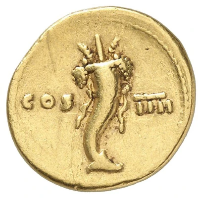 Aureus - Domitian COS IIII back