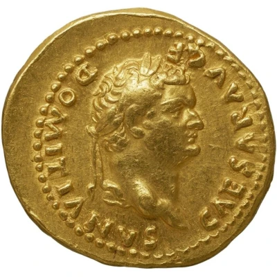 Aureus - Domitian COS V; Romulus and Remus front