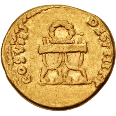 Aureus - Domitian COS VII DES VIII P P back