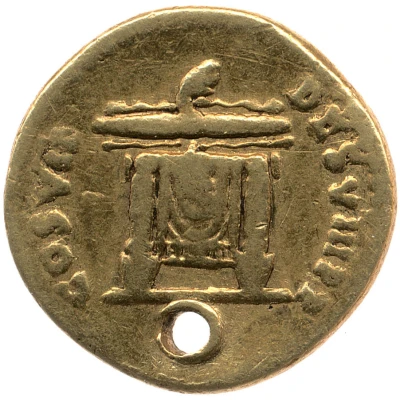 Aureus - Domitian COS VII DES VIII P P back