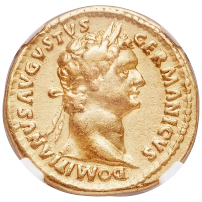 Aureus - Domitian COS XIIII front