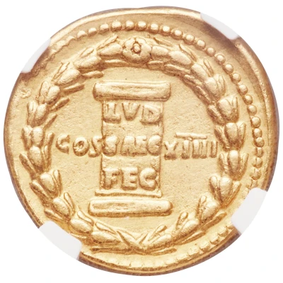 Aureus - Domitian COS XIIII back