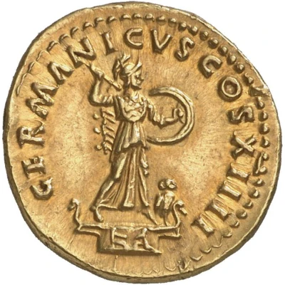 Aureus - Domitian GERMANICVS COS XIIII; Minerva back