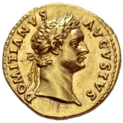 Aureus - Domitian GERMANICVS COS XIIII; Minerva front