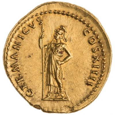 Aureus - Domitian GERMANICVS COS XIIII; Minerva back