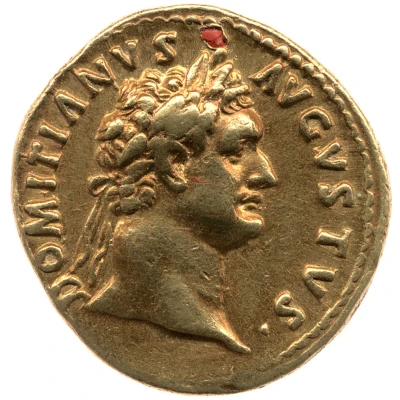 Aureus - Domitian GERMANICVS COS XIIII; Victory front