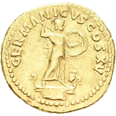 Aureus - Domitian GERMANICVS COS XV; Minerva back