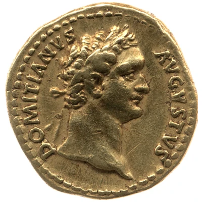 Aureus - Domitian GERMANICVS COS XV; Minerva front