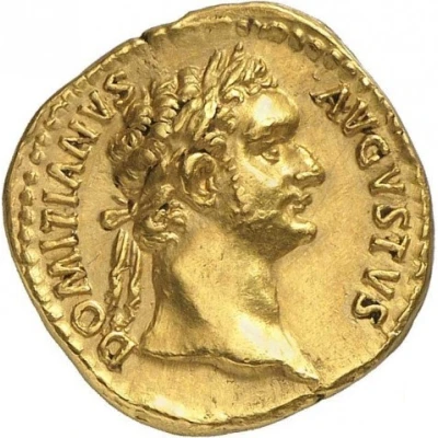 Aureus - Domitian GERMANICVS COS XVI; Minerva front