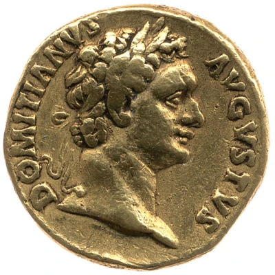 Aureus - Domitian GERMANICVS COS XVI; Minerva front