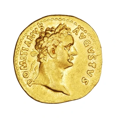 Aureus - Domitian GERMANICVS COS XVI; Minerva front