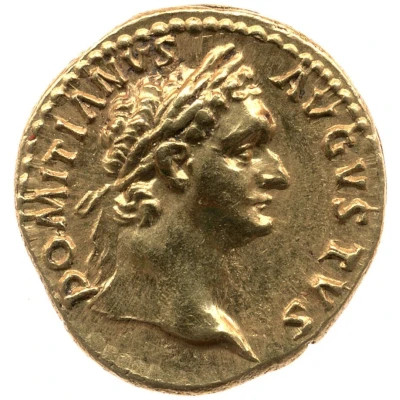 Aureus - Domitian GERMANICVS COS XVI; Victory front