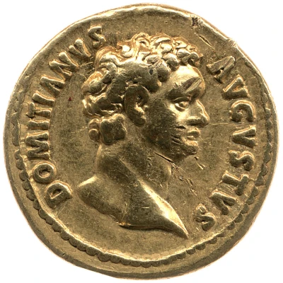 Aureus - Domitian GERMANICVS COS XVII; Minerva front