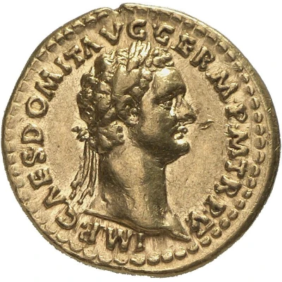 Aureus - Domitian IMP VIIII COS XI CENS POT P P; Germania front