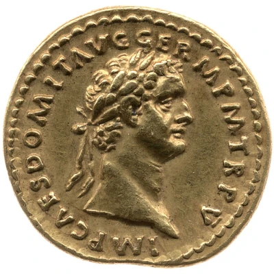 Aureus - Domitian IMP XI COS XII CENS P P P; Germania front