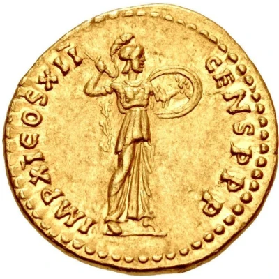 Aureus - Domitian IMP XI COS XII CENS P P P; Minerva back