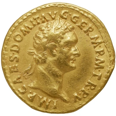 Aureus - Domitian IMP XII COS XII CENS P P P; Minerva front