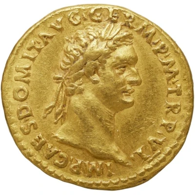 Aureus - Domitian IMP XIIII COS XII CENS P P P; Minerva front