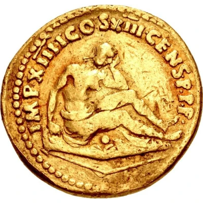 Aureus - Domitian IMP XIIII COS XIII CENS P P P; Germania back