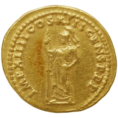 Aureus - Domitian IMP XIIII COS XIII CENS P P P; Minerva back