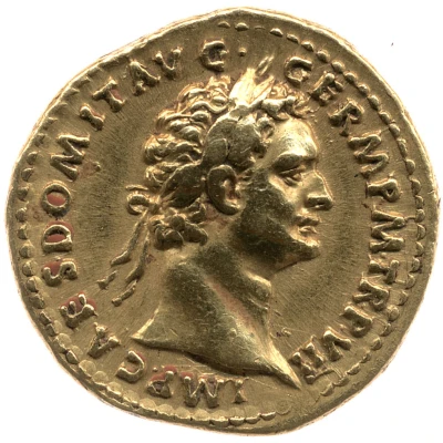 Aureus - Domitian IMP XIIII COS XIIII CENS P P P; Germania front