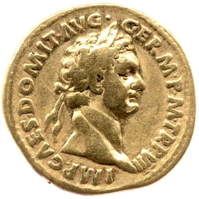 Aureus - Domitian IMP XIIII COS XIIII CENS P P P; Minerva front