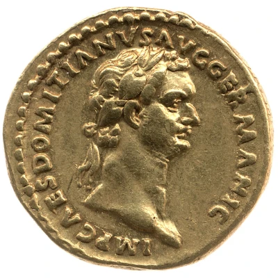 Aureus - Domitian P M TR POT IIII IMP VIII COS XI P P; Minerva front