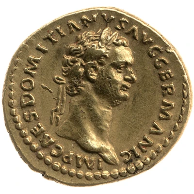 Aureus - Domitian P M TR POT IIII IMP VIII COS XI P P; Minerva front