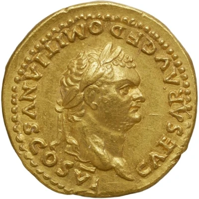 Aureus - Domitian PRINCEPS IVVENTVTIS; Vesta front