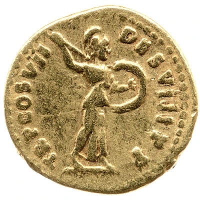 Aureus - Domitian TR P COS VII DES VIII P P; Minerva back
