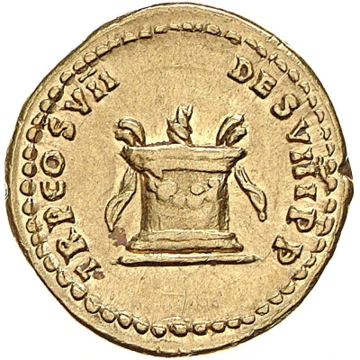 Aureus - Domitian TR P COS VII DES VIII P P back