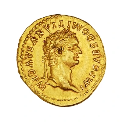 Aureus - Domitian TR POT IMP II COS VIII DES IX P P; Minerva front