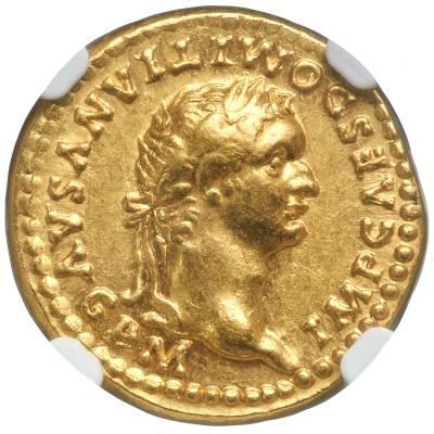 Aureus - Domitian TR POT IMP II COS VIII DES VIIII P P; Minerva; Rome front