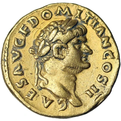 Aureus - Domitian front