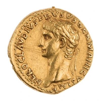 Aureus - Drusus the Elder DE GERMANIS front